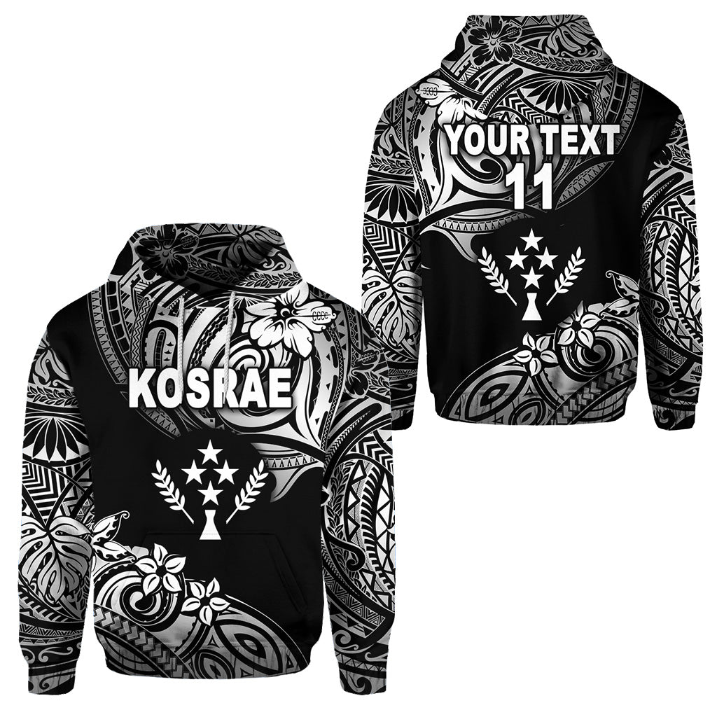 Custom FSM Kosrae Hoodie Unique Vibes Black LT8 Unisex Black - Polynesian Pride