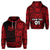 Custom Marquesas Islands Hoodie Marquesan Tattoo Unique Style Red LT8 - Polynesian Pride