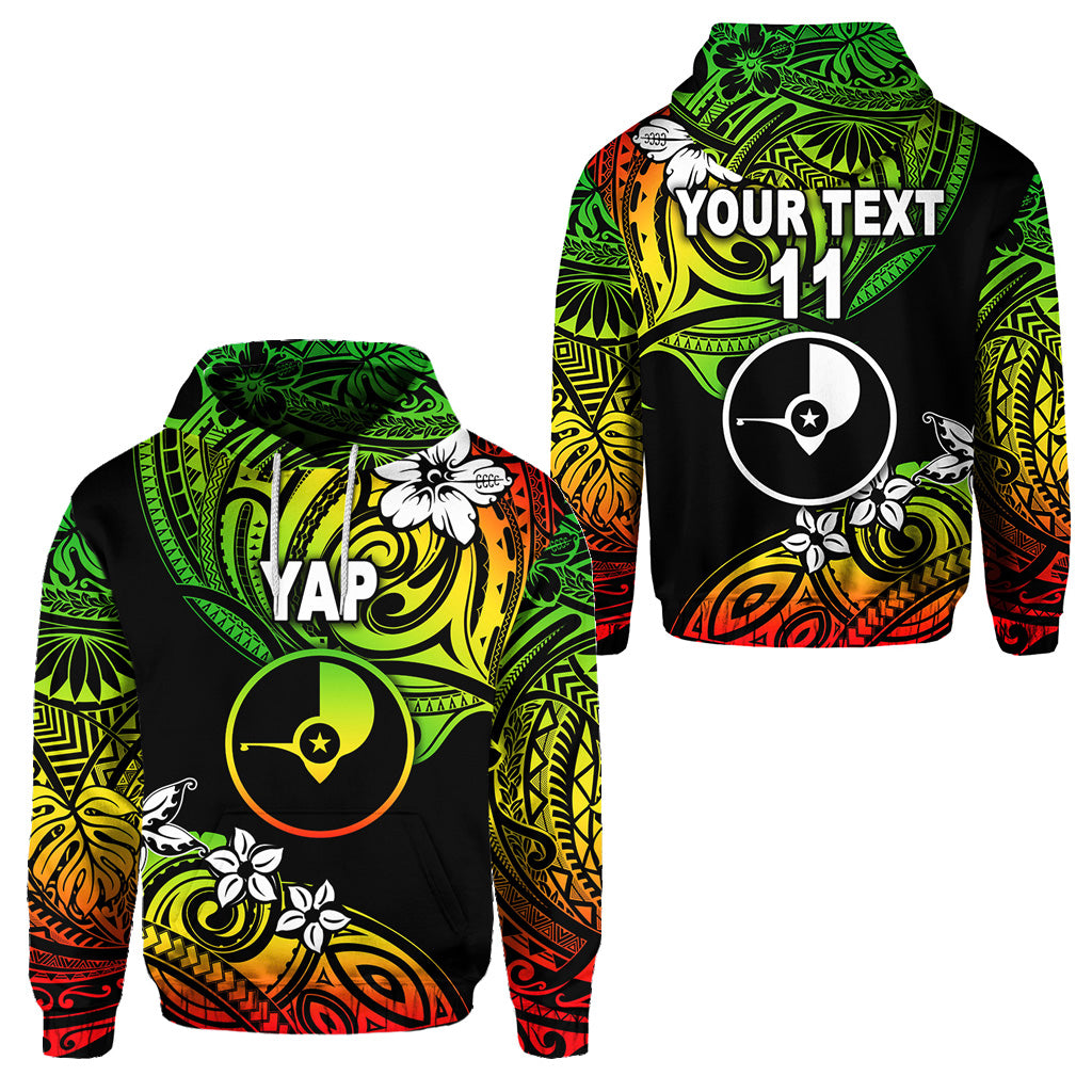 Custom FSM Yap Hoodie Unique Vibes Reggae LT8 Unisex Reggae - Polynesian Pride