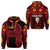 Custom Marquesas Islands Hoodie Marquesan Tattoo Original Style Red LT8 - Polynesian Pride