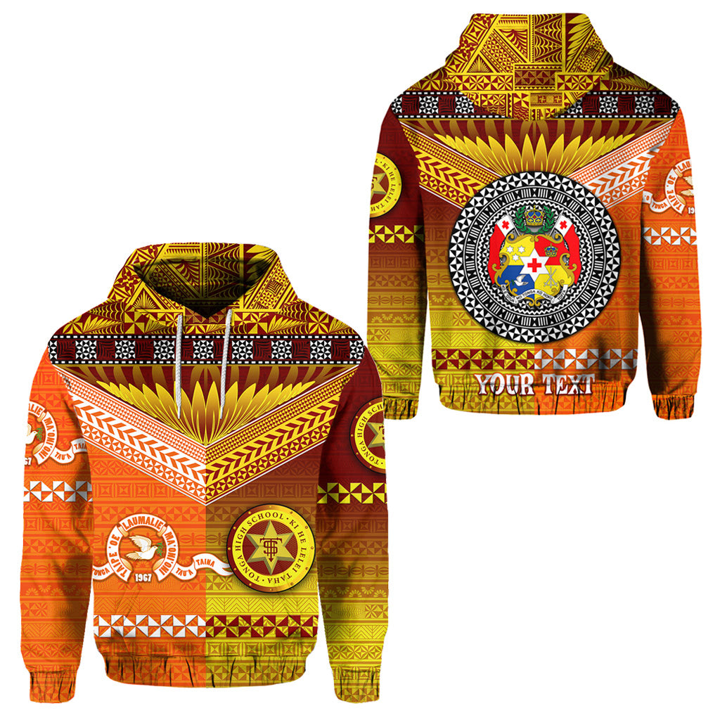 Custom Tonga Tailulu College and Tonga High School Hoodie Together Unique Style LT8 Hoodie Orange - Polynesian Pride