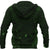 New Zealand Zip up Hoodie, Maori Gods Zipper Hoodie, Tumatauenga (God of War) Green - Polynesian Pride