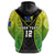 Custom Cook Islands Rugby Zip Hoodie Style Gown - Polynesian Pride