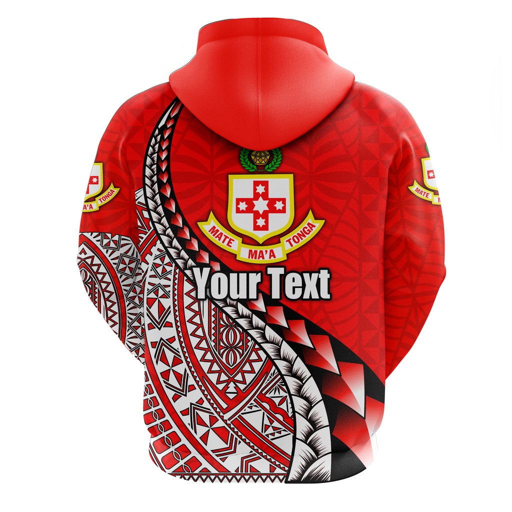 Custom Kolisi Tonga Zip Hoodie Mate Maa Tonga Polynesian Free Style - Polynesian Pride