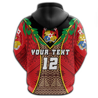 Custom Tonga Rugby Hoodie Style Gown - Polynesian Pride
