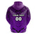 Custom Maori Aotearoa Manania Zip Hoodie Simple Sport Style Purple LT16 - Polynesian Pride