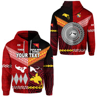 Custom Papua New Guinea Tonga Hoodie Polynesian Together Red LT8 Unisex Red - Polynesian Pride