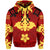 Hawaii Hoodiean Quilt Style Pullover Hoodie Unisex Red - Polynesian Pride