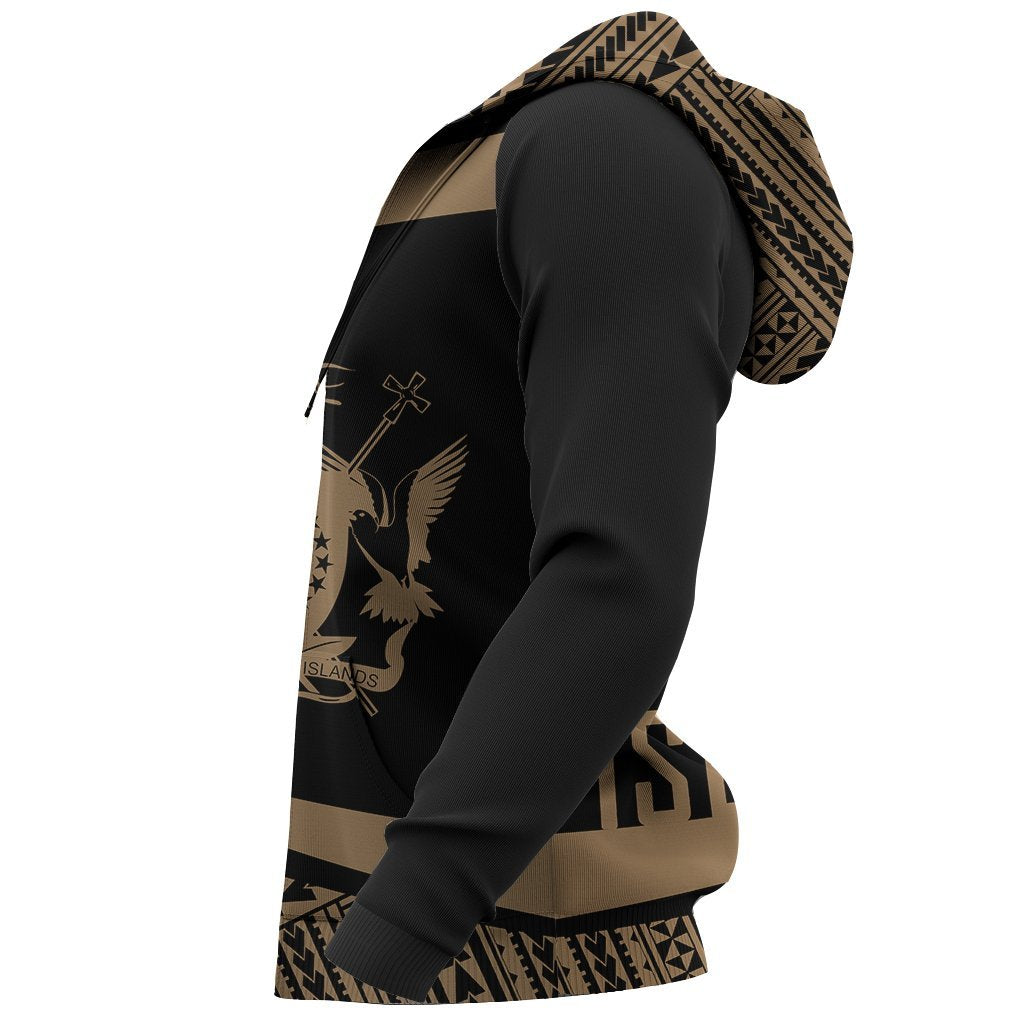 Cook Islands Polynesia Hoodie Circle Gold Ver 2.0 - Polynesian Pride