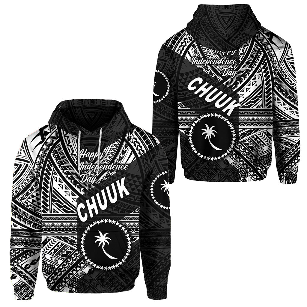 FSM Chuuk Hoodie Happy Independence Day Original Vibes Black LT8 Unisex Black - Polynesian Pride