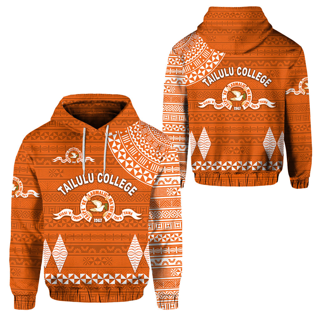 Tonga Tailulu College Hoodie Simple Style LT8 Unisex Orange - Polynesian Pride