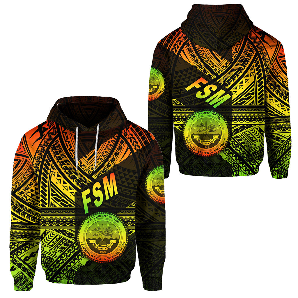 Federated States of Micronesia Hoodie FSM Original Style Reggae LT8 Unisex Reggae - Polynesian Pride