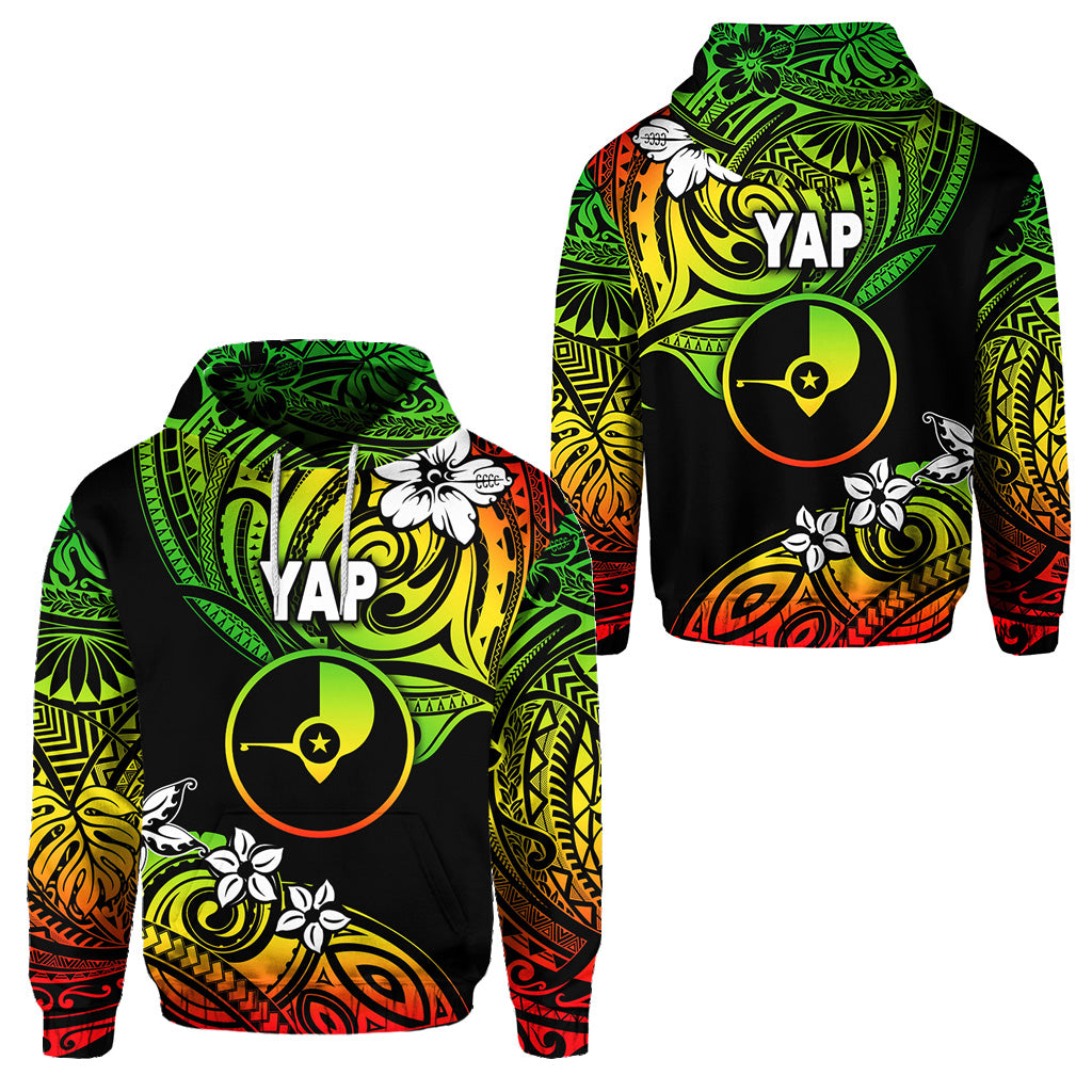 FSM Yap Hoodie Unique Vibes Reggae LT8 Unisex Reggae - Polynesian Pride