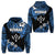 FSM Kosrae Hoodie Unique Vibes Blue LT8 Unisex Blue - Polynesian Pride