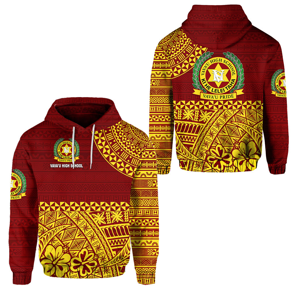 Tonga Vavau High School Hoodie Kupesi Vibes Maroon LT8 - Polynesian Pride