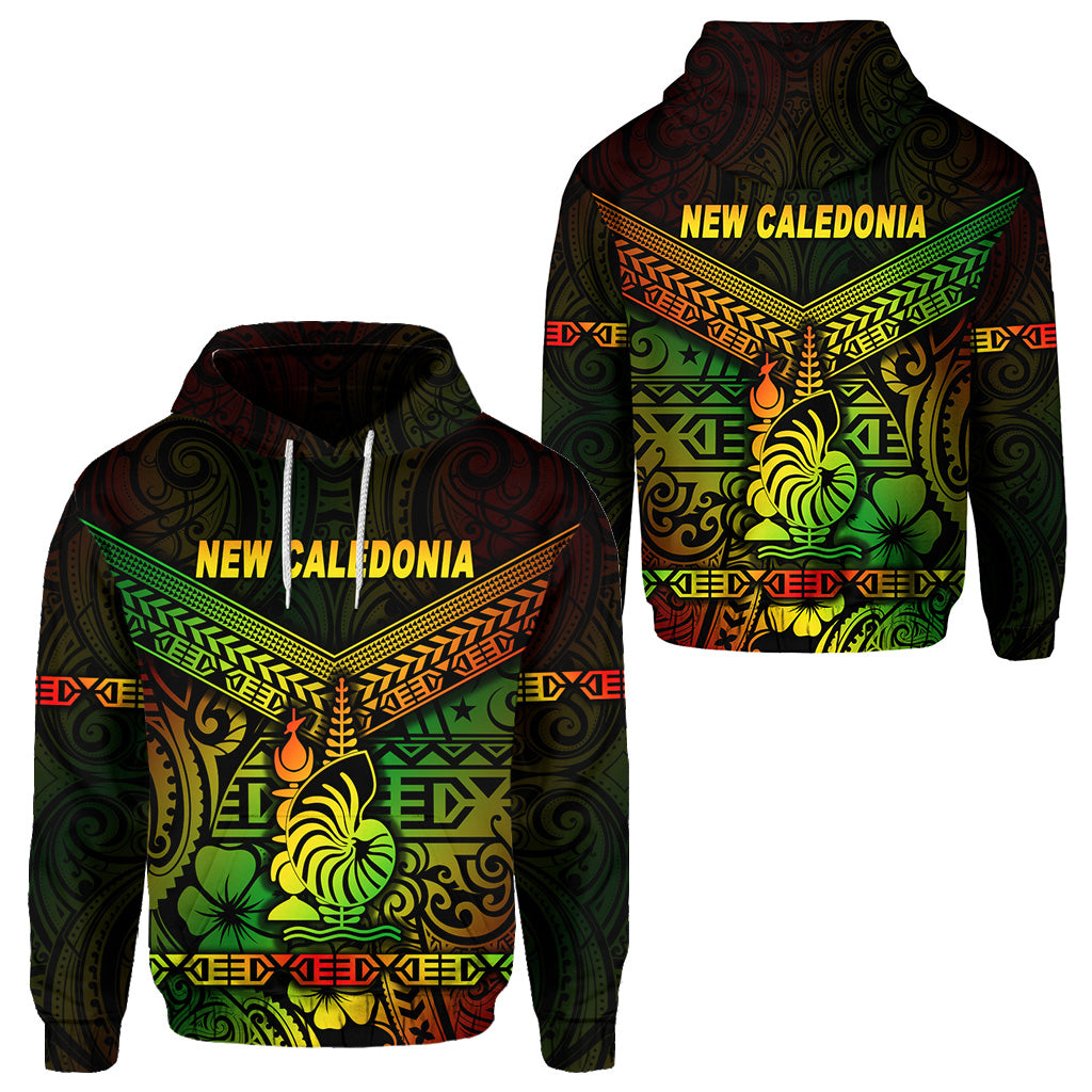 New Caledonia Hoodie Simple Style Reggae LT8 Unisex Reggae - Polynesian Pride