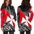 Wallis And Futuna Hoodie Dress - Wallis And Futuna Coat Of Arms Fall In The Wave - Polynesian Pride