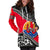 Tahiti Hoodie Dress - Tahiti Flag Fall In The Wave K9 - Polynesian Pride