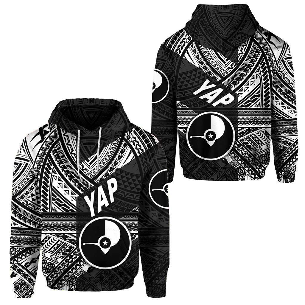 FSM Yap Hoodie Original Style Black LT8 Unisex Black - Polynesian Pride