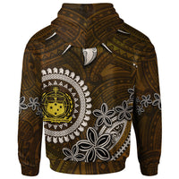 Samoa Custom Zip up Hoodie Polynesian Boar Tusk - Polynesian Pride