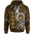Samoa Hoodie Polynesian Boar Tusk Unisex Brown - Polynesian Pride