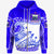 Samoa Custom Zip up Hoodie Dynamic Sport Style Blue Color Unisex Blue - Polynesian Pride