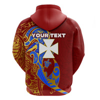 Custom Wallis and Futuna Hoodie Polynesian Royal Style LT16 - Polynesian Pride