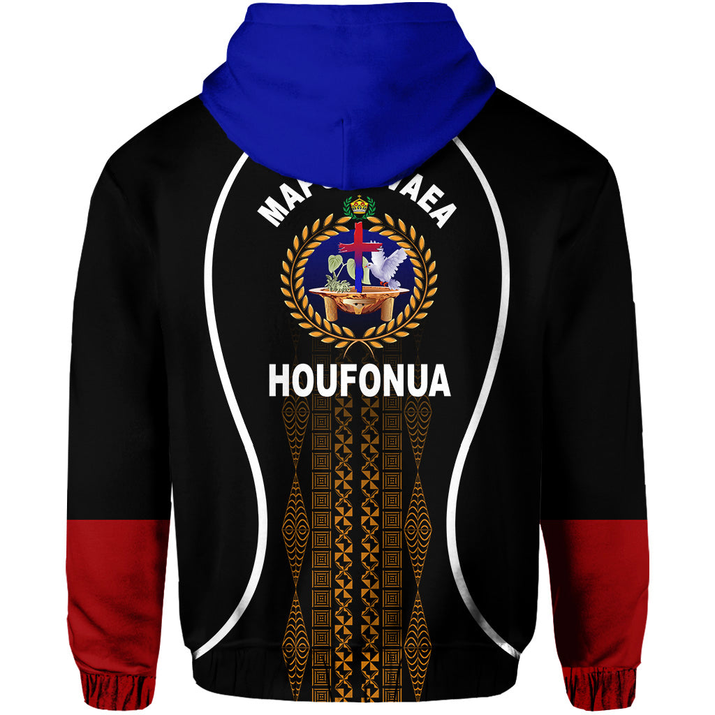 Custom Tonga Mapu A Vaea Hoodie Houfonua Original Style LT8 - Polynesian Pride
