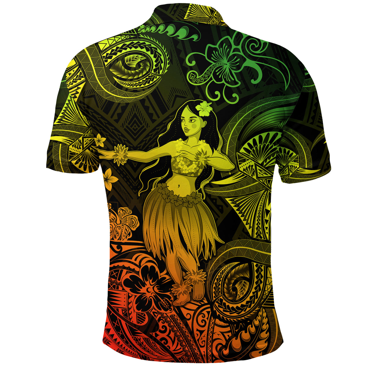 Hawaii Hula Girl Polynesian Polo Shirt Unique Style Reggae LT8 - Polynesian Pride