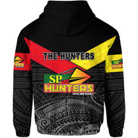 Papua New Guinea SP Hunters Hoodie Rugby Original Style Black LT8 - Polynesian Pride