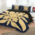 Hawaiian Royal Pattern Quilt Bed Set - Indigo - G1 Style - AH - Polynesian Pride