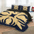 Hawaiian Royal Pattern Quilt Bed Set - Indigo - I1 Style - AH - Polynesian Pride