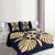 Hawaiian Royal Pattern Quilt Bed Set - Indigo - I3 Style - AH - Polynesian Pride