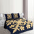 Hawaiian Royal Pattern Quilt Bed Set - Indigo - C2 Style - AH - Polynesian Pride