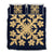 Hawaiian Royal Pattern Quilt Bed Set - Indigo - C2 Style - AH Beige - Polynesian Pride