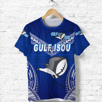 Custom Papua New Guinea PRK Gulf Isou T Shirt Rugby Original Style Blue, Custom Text and Number LT8 - Polynesian Pride