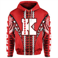 Hawaii Hoodie Kahuku High Zip Hoodie - Polynesian Pride