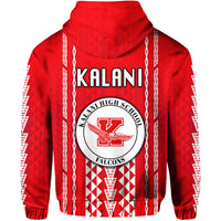 Hawaii Kalani High School Zip Hoodie Falcons Simple Style LT8 - Polynesian Pride