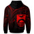 Kiribati Hoodie Red Color Cross Style - Polynesian Pride