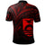 Kiribati Polo Shirt Red Color Cross Style - Polynesian Pride