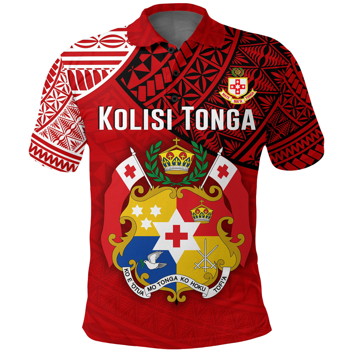 (SAUMAKI ASIPELI) Tonga College Atele Polo Shirt Kolisi Tonga LT4 - Polynesian Pride