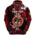 Custom Kolisi Tonga Zip Hoodie Mate Maa Tonga Unique Vibes Lion Unisex Red - Polynesian Pride