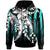 Kosrae Hoodie Cyan Vertical Stripes Style Unisex Cyan - Polynesian Pride