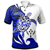 Kosrae Custom Polo Shirt Mega Turtle Unisex Blue - Polynesian Pride