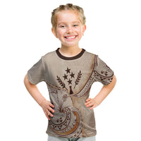 Kosrae T Shirt Hibiscus Flowers Vintage Style - Polynesian Pride