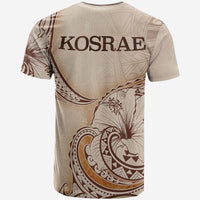 Kosrae T Shirt Hibiscus Flowers Vintage Style - Polynesian Pride