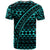 Samoa Custom T Shirt Blue Tribal Seamless Special Pattern - Polynesian Pride