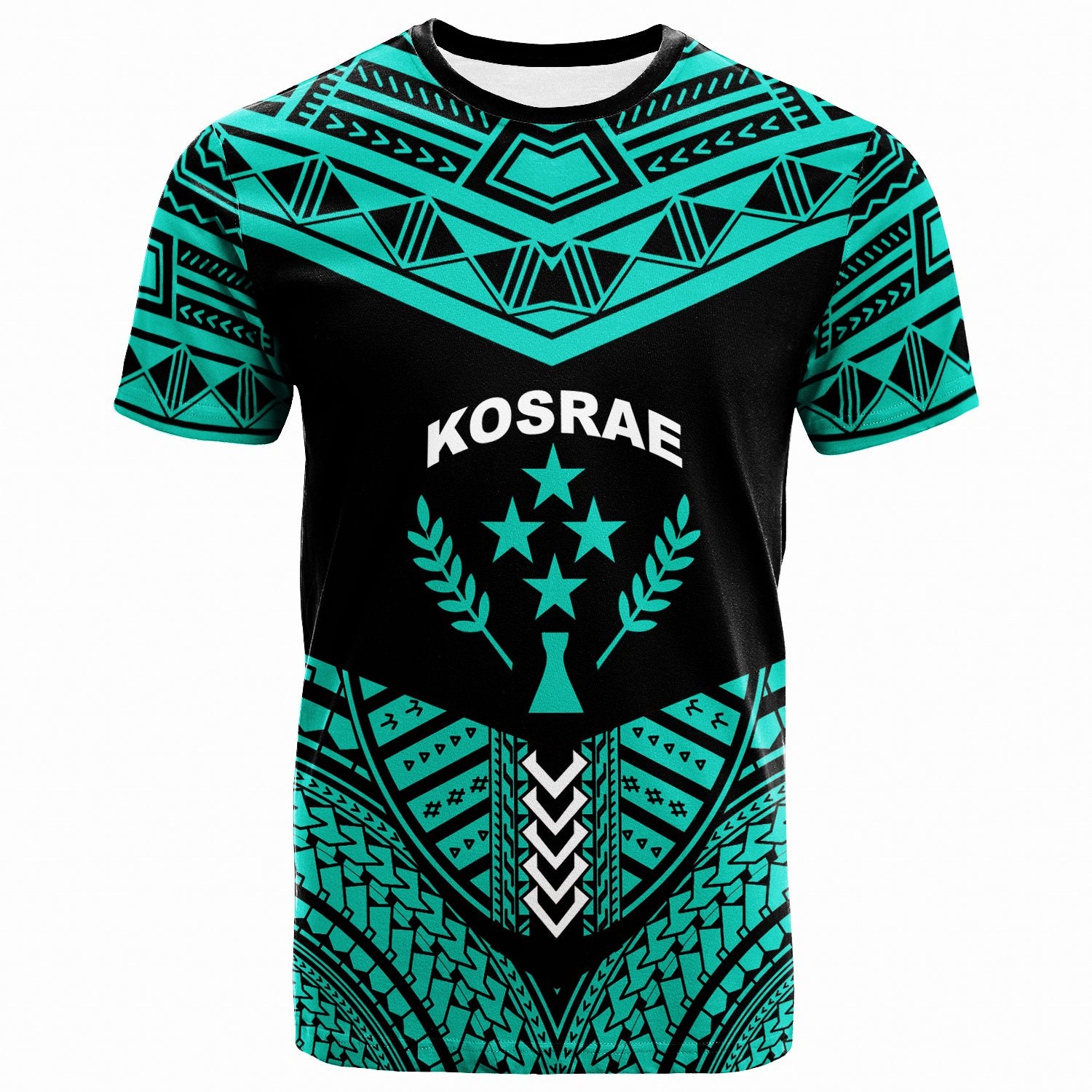 Kosrae T Shirt Tribal Pattern Cool Style Green Color Unisex Art - Polynesian Pride