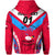 Custom Papua New Guinea Bintangor Goroka Lahanis Zip Hoodie Rugby Original Style Red, Custom Text and Number LT8 - Polynesian Pride