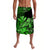 Hawaii Monk Seal Lavalava Polynesian Kakau With Kanaka Green LT14 Green - Polynesian Pride